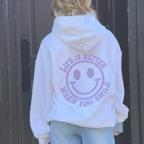 Life is Better When U Smile Hoodie